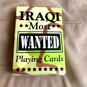 Iraqi playing cards most‎ wanted brand new in original packaging. 2047